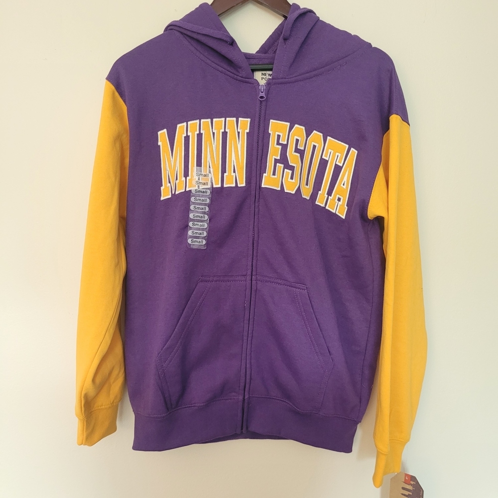 Minnesota Vikings Womens Zip Sweatshirt Hoodie Football NFL